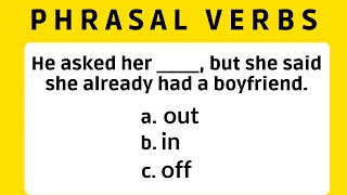 🔥CAN YOU PASS THIS QUIZ?| (Phrasal Verbs) | English Grammar Quiz ✅