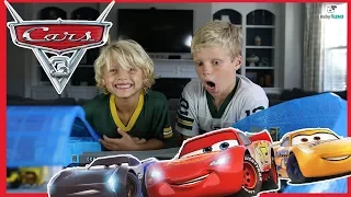 DISNEY CARS Movie Ultimate Florida Speedway Race Track Set TOY REVIEW!