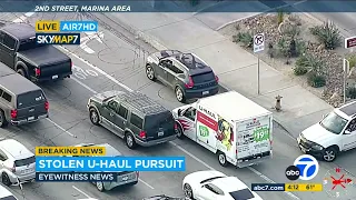 FULL CHASE: Police chase stolen U-Haul truck in Orange County