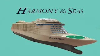 Круизный лайнер Гармония Морей из пластилина. Harmony of the Seas. Огромный корабль. Двойной удар=)