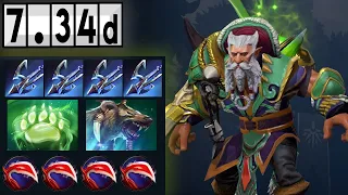 Lone Druid - 34 KILLS!! [Full Match Gameplay Dota 2] 7.34d