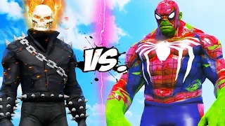 GHOST RIDER VS HULK-SPIDERMAN