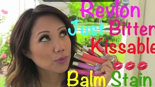 Revlon Just Bitten 💋 KISSABLE Balm Stain Review & Swatches