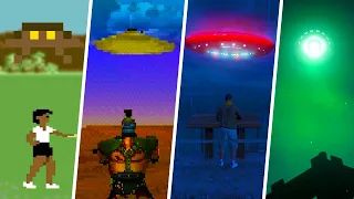 EVOLUTION of UFO Easter Eggs in Video Games 1987-2021 (Califonia Games, Hitman 3 & More)