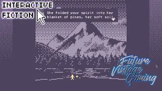 The Mountain (bitsy) Free Retro Pixel Art Interactive Fiction Adventure Game