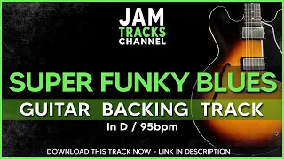Super Funky Blues Guitar Backing Track in D