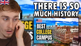 Brit Reacting to The 20 Most Beautiful College Campuses in USA