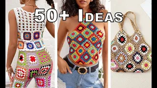 50+ IDEAS For GRANNY SQUARE Clothing | Fashion Made from Granny Squares