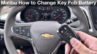 2016 - 2023 Chevy Malibu How to Change the Key fob battery / remote battery replacement