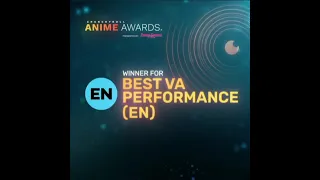 Winner for Best Voice Actor Performance [ EN ] | Anime Awards | 2021 | Crunchyroll