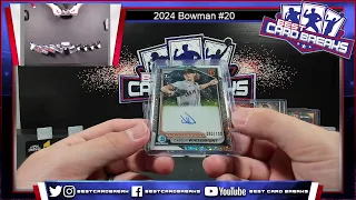 2024 Bowman #20 - Hobby 12 Box Case Random Teams - 5/9/24