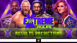 WWE Extreme Rules 2021 - Results Predictions