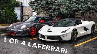 How To Shut Down A Car Meet? Show up in a $4,500,000 1 Of 4 LAFERRARI!!!