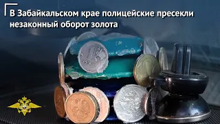 В Забайкальском крае полицейские пресекли незаконный оборот золота