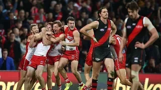 'It is unbelievable' | Swans v Bombers, 2017 | AAMI Classic Last Two Mins | AFL