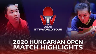Mima Ito vs Han Ying  | 2020 ITTF Hungarian Open Highlights (1/2)