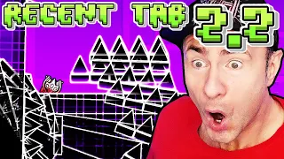 I got BANNED from GEOMETRY DASH in a 100 Life Recent Tab Challenge