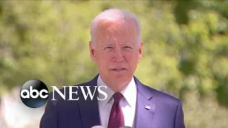 President Biden addresses updated CDC guidelines involving masks