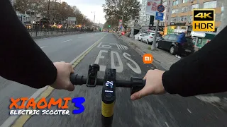 Xiaomi Mi Electric Scooter 3 - Istanbul Ride Early In The Morning (Environment Sound Only) 4K