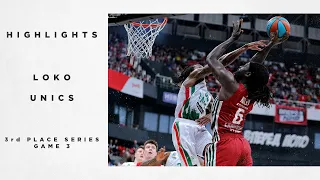 Lokomotiv Kuban vs UNICS Highlights 3rd Place Series Game 3 | Season 2021-22