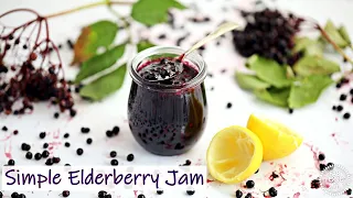 Simple Elderberry Jam step-by-step tutorial.