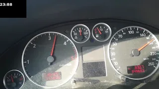 AUDI A6 C5 1.9 TDI AWX  100-200 km/h ACCELERATION (131HP / 310NM)