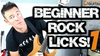 Beginner Rock Guitar Licks (Part 1) - Guitar Tutorial Licks Lesson