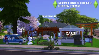 SECRET BUILD CHEATS & HACKS | Hidden objects, debug and more! | Sims 4 | Canteatbread