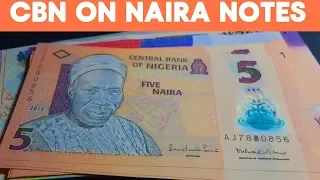 CBN Creates Policy to Keep Dirty Naira  out of Hands