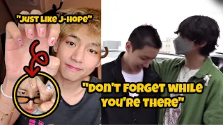 VHOPE : Taehyung Missing And Wanting Hobi To Remember Him While In The Military