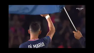 L'hommage à Angel Di Maria pour son dernier match au PSG 😓❤️💙