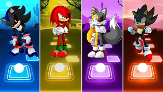 Shadow Exe 🆚 Knuckles Exe 🆚 Tails Exe 🆚 Dark Sonic || Tiles Hop Gameplay 🎯🎶