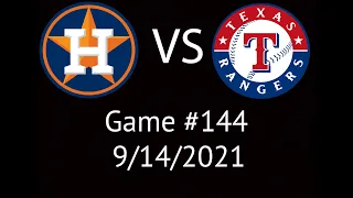 Astros VS Rangers Condensed Game Highlights 9/14/21