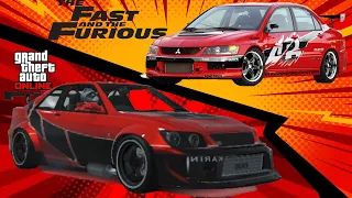 Tutorial como tunear Mitsubishi Lancer Evolution VIII de Rápido y Furioso - GTA ONLINE