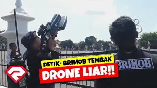 KEREN BANGET!! DETIK² BRIMOB TEMBAK JATUH DRONE LIAR!! DI ACARA GREBEG SYAWAL YOGYAKARTA!!