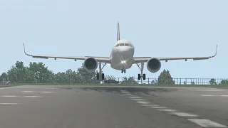 JarDesign A320 , MROC LANDING Crosswind