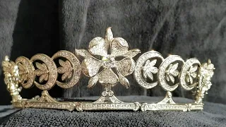 THE DUCHESS OF TECK CRESCENT TIARA - The Crown Jewels Copy Replica Fake Faux Reproduction