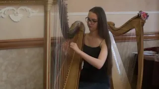 Debussy - Clair de Lune (harp solo)