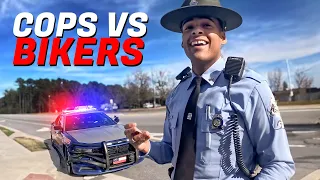 ANGRY & COOL COPS vs BIKERS  | POLICE vs MOTORCYCLE 2024