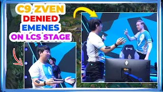 C9 Zven DENIED C9 Emenes on LCS Stage 👀