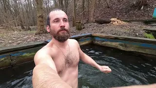 Закаливание зимой 2024 Киев купель Совки без снега | Cold water swimming Kyiv Ukraine