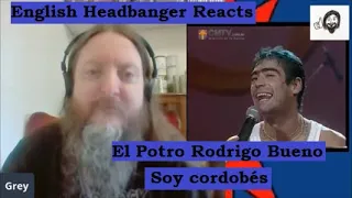 El Potro Rodrigo Bueno - Soy cordobés (Recital CM Vivo 2000) (English Headbanger Reacts)