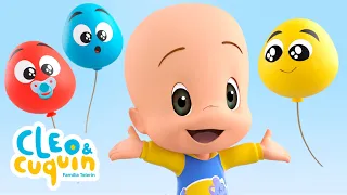 Globos bebé: aprende los colores con Cuquín y Fantasma | Vídeos educativos para niños