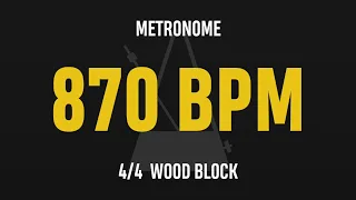 870 BPM 4/4 - Best Metronome (Sound : Wood block)