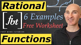 Sketching Rational Functions Step by Step (6 Examples!)