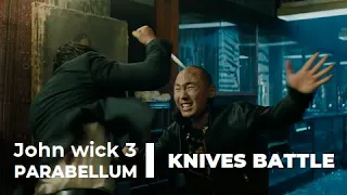 John Wick 3 - Knives Battle Scenes | John Wick - Chapter 3 Parabellum