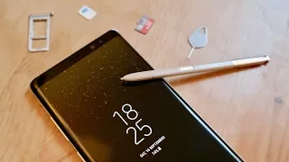 Galaxy Note 8 - How To Install A SIM & Micro SD Card