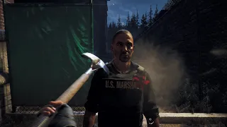 Hitting the Marshal with a shovel in Far Cry 5