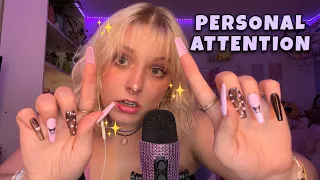 ASMR Intense Personal Attention! Face Touching, Skincare, Makeup, Plucking, Hair Brushing ✨💗💤