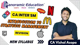 CA Inter SM l Ch 1 - Introduction to Strategic Management I Revision l May - 24 l CA Vishal Asopa